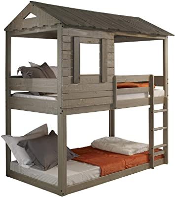 Kids Wooden House, Farmhouse Bunk Beds, Wooden Bunk Bed, Convertible Bunk Beds, Twin Over Twin Bunk Bed, Wooden Bunk Beds, Twin Bunk Bed, Metal Bunk Beds, Top Beds