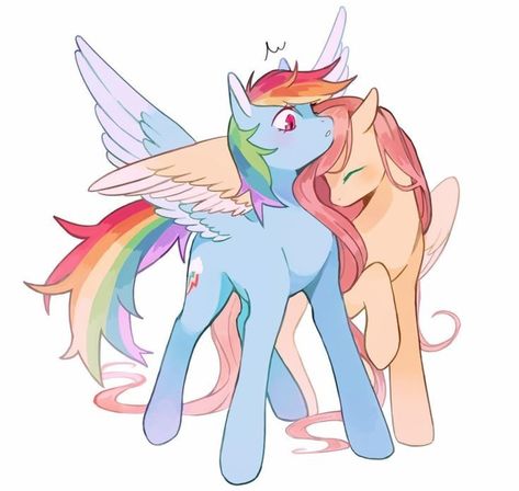 Rainbow Dash And Fluttershy, My Lil Pony, Mlp Fan Art, My Little Pony Comic, My Little Pony Drawing, My Little Pony Characters, Mlp Equestria Girls, Mlp Pony, My Little Pony Pictures