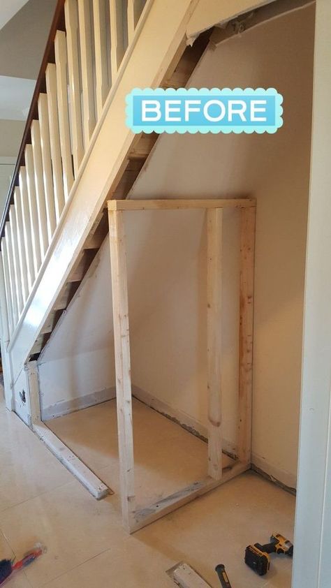 Under Basement Stairs, Door Under Stairs, Storage Under Staircase, Cabinet Under Stairs, Under Stairs Space, Under Stairs Storage Ideas, Under Stairs Dog House, Stairs Storage Ideas, Under Stairs Storage Solutions