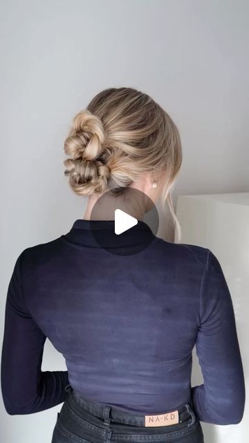 Lydia on Instagram: "Double braided buns 🫶🏻  #hairstyle #bun #everydayhair #hairtutorial #tutorial #hairideas #updo #hairreels #hairvideo" Double High Buns Hairstyle, Double Bun Updo, Three Buns Hairstyle, Braided Buns Hairstyle, Double Bun Hairstyles, Double Buns Hairstyle, Braided Buns, High Bun Hairstyles, Double Buns