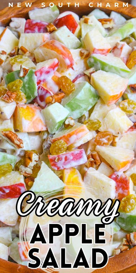 Summer Apple Salad, Summer Apple Salad Recipes, Salads With Apple, Apple Salad Recipe Easy, Gelatin Salads, Cream Cheese Dressing, 2025 Recipes, Green Apple Salad, Awesome Salads