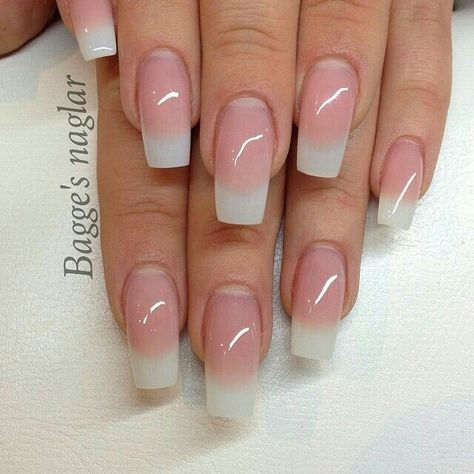 Plain and natural ❤️ American Manicure, Acrylic Nails Natural, Gel Manicure Colors, American Nails, Square Nail Designs, Her Nails, Nail Swag, White French, Nail Polish Designs