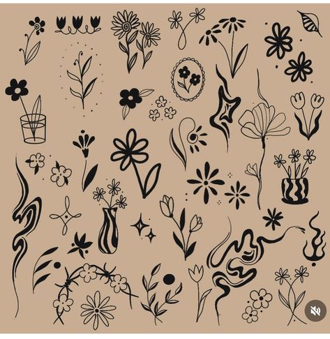 Plant Tattoo Filler Ideas, Sticker Sleeve Filler, Small Flower Filler Tattoo, Tiny Gap Filler Tattoo, Tiny Filler Tattoos, Filler Tattoo Ideas Backgrounds, Small Filler Tattoo Ideas, Nick Tattoos, Tattoo Sleeve Filler Ideas