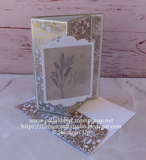 This fun fold card was created for the Creativate Winter 2023 Retreat that will be held on Jan. 13 & 14. I used the Stampin' Up! Nature's Prints stamp set along with Splendid Day DSP to create this fun card. 

Visit my blog for more details and get the free card measurements. 

Shop my online store: https://pollylibby1.stampinup.net/ Stampin Up Splendid Day, Splendid Day Dsp, Free Card, Fun Fold Cards, Winter 2023, Nature Prints, Cool Cards, Folded Cards, Diy Cards