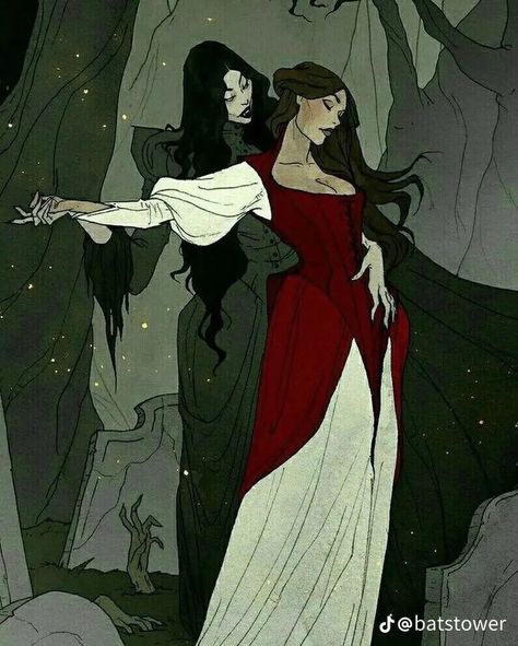 Illusion Kunst, Abigail Larson, Sapphic Art, Lesbian Art, Vampire Art, Lgbt Art, Queer Art, Tableau Art, Gay Art