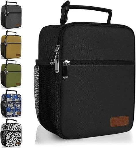 Amazon.com: Deosk Lunch Bag Reusable Small Lunch Box for Men Women Insulated Portable Lunchbox for adults Suitable for School Work Picnic (Black): Home & Kitchen Lunch Box For Work, Lunch Boxes For Men, Work Lunch Box, Small Lunch, Black Home, Store Organization, Lunch Bag, School Work, Lunch Box