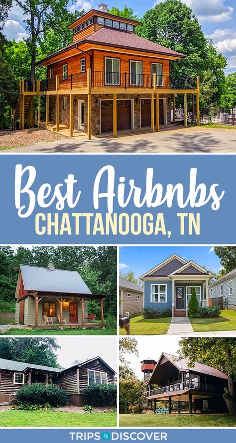 Chattanooga, Tennessee is an amazing place to visit for outdoor recreation, history, and family-friendly fun. It’s an affordable destination that makes for a perfect road trip, and there are some really unique places to stay when you arrive. Here are our top picks for the best Airbnb rentals in Chattanooga, Tennessee. Nashville Attractions, Tennessee Cabins, Best Airbnb, Vacation Wishes, Tennessee Travel, Airbnb Rentals, Perfect Road Trip, Family Friendly Hotels, Cabin Vacation