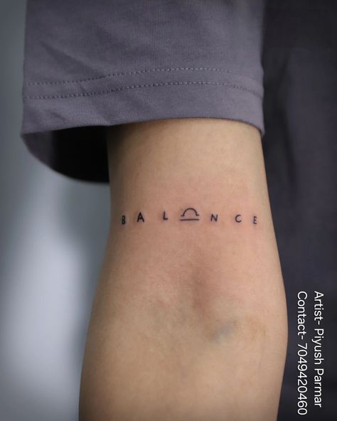 Equilibrium Tattoo, Stability Tattoo, Balance Tattoos, Spartan Tattoos, Tattoo Balance, Simple Tattoo With Meaning, Balance Tattoo, Simple Tattoo, Tattoo Script