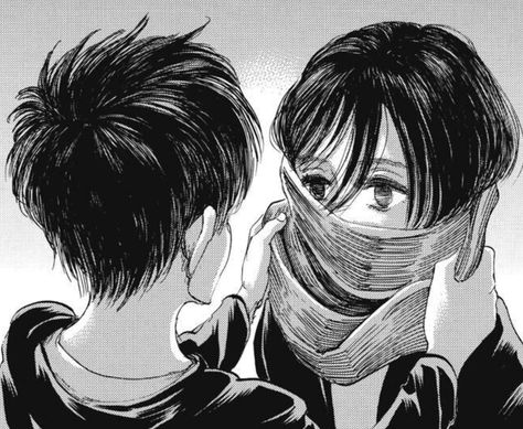 Mikasa Scarf, Aot Eren, Eren X Mikasa, Eren And Mikasa, Attack On Titan Eren, Attack On Titan Fanart, My Days, Attack On Titan Art, Eren Jaeger