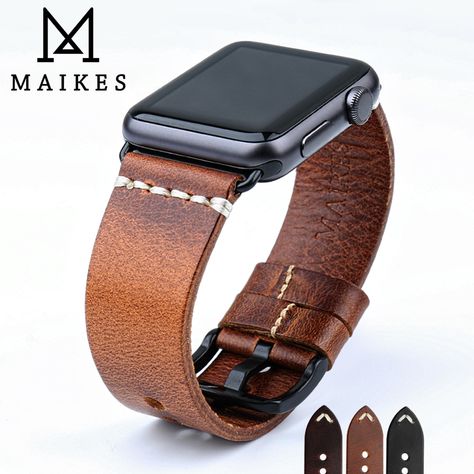 Apple Watch Leather, Apple Watch Leather Strap, Apple Watch 1, Apple Watch 42mm, Latest Watches, Bracelets Design, Iwatch Apple, Sport Armband, Apple Watch Models