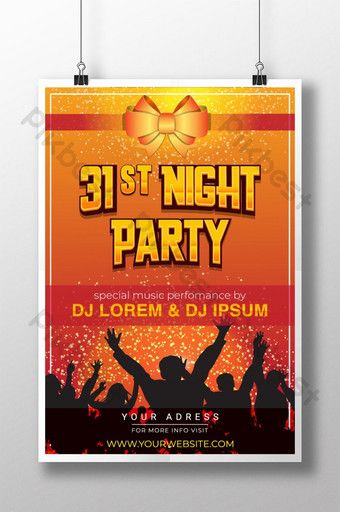 Modern 31st Night New Year Party Poster#pikbest#templates New Year Party Poster, 31st Night, Black Friday Sale Flyer, Black Friday Sale Poster, Simple Business Plan, New Year Happy, Watercolor Sky, Greeting Card Illustration, New Year Designs