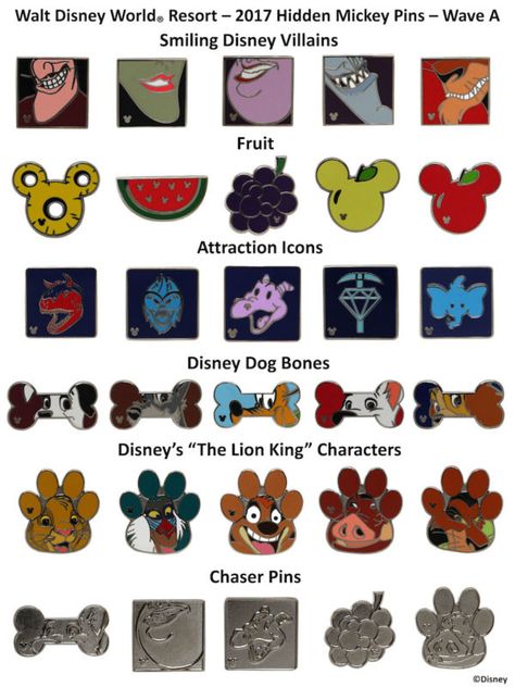 Walt Disney World 2017 Hidden Mickey Pins Rare Disney Pins, Disney Pins Sets, Hidden Mickeys, Disney Parque, Disney Pins Trading, Disney Pin Collections, Disneyland Pins, Disney Pin Trading, Disney Cute