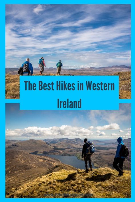 Planning on a trip to western Ireland that includes some hiking? Here are some of the best ones to do  #hiking #Ireland #hike #bucketlist Hiking In Ireland, Western Ireland, Ireland Hiking, West Coast Trail, Travel Ireland, Hiking Europe, Ireland Trip, Hiking Photography, Hiking Pictures