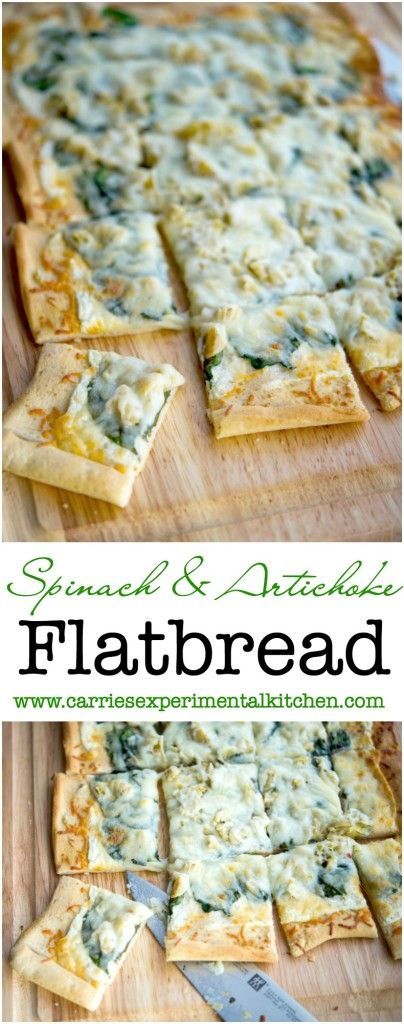 Healthy Flatbread Recipes Clean Eating, Flat Breads Ideas Appetizers, Flat Bread Appetizers Flatbread Recipes, Flatbread Appetizers Easy, Artichoke Flatbread Pizza, Spinach Artichoke Flatbread, Jalapeno Recipes Appetizers, Artichoke Flatbread, Friendsgiving Recipes Appetizers