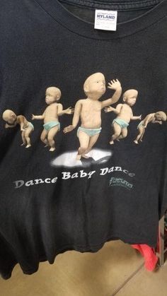 Baby Dance, Dance T Shirt, Funky Shirts, Silly Shirt, Dancing Baby, Weird Shirts, I'm With The Band, Pilates Studio, Funny Outfits