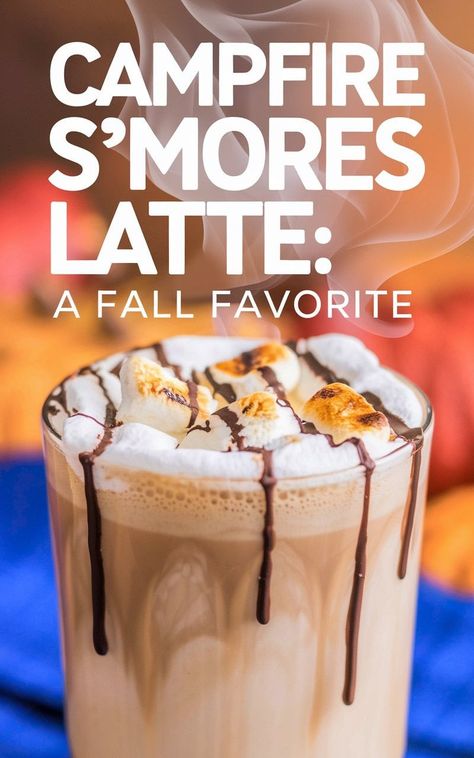 Homemade Smores Latte Recipe for Espresso Lovers Best Coffee Flavor Combinations, Fancy Coffee Recipes, Latte Recipe With Espresso Machine, Coffee Flavor Ideas, Latte Flavor Ideas, Espresso Coffee Recipes, Smores Latte, Latte Ideas, Homemade Smores