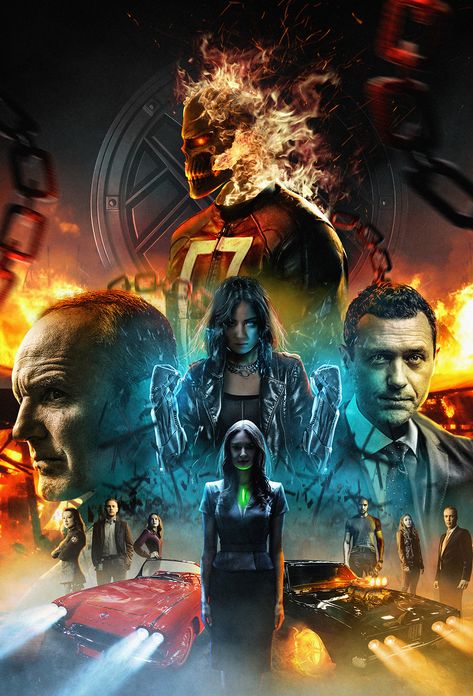 Season 4 fan poster of 'Marvel's: Agents Of S.H.I.E.L.D.' Agents Of Shield, Movie Poster, Avengers, Trailer, Actors, Fan