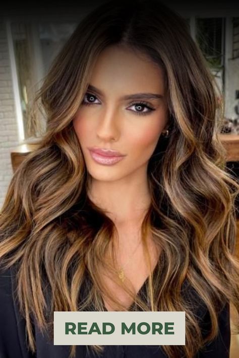 2024 Spring Hair Color Ideas: Brunettes Highlights, Caramel, and More Hair Color Ideas Brunettes Highlights, Warm Brown Balayage Caramel, Warm Caramel Balayage Brunettes, Hair Color Ideas Brunettes, Caramel Balayage Brunette, Brunette With Caramel Highlights, Caramel Balayage Highlights, Spring Hair Color Ideas, Carmel Highlights