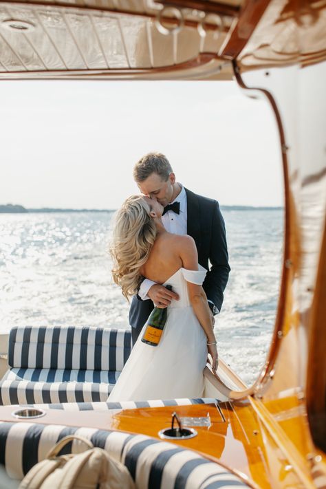 Hinkley boat ride Sailing Wedding, Nantucket Party, Wedding Boat, Yacht Engagement Pictures, Boat Rehearsal Dinner, Boat Wedding Photos, Boat Proposal, Boating Aesthetic, Marina Wedding