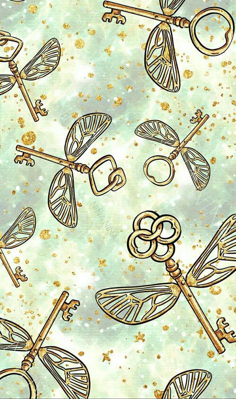 Keys Wallpaper, Flying Keys, Harry Potter Background, Glitter Overlays, Wizard School, Theme Harry Potter, Harry Potter Images, Images Harry Potter, Harry Potter Artwork