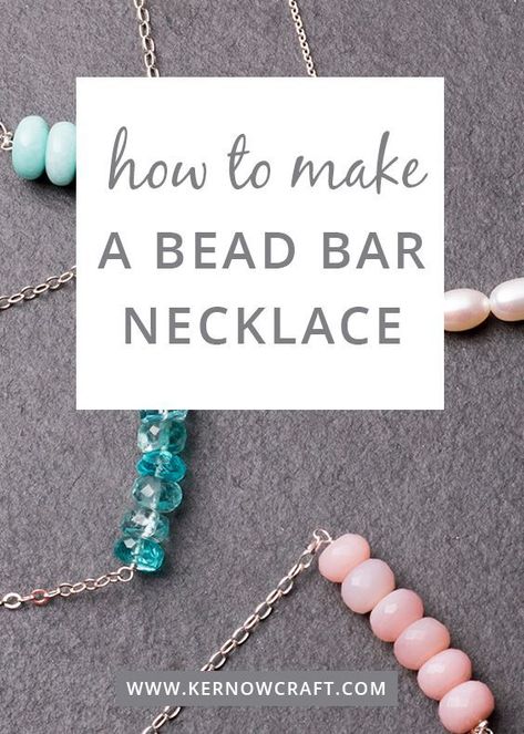 Diy Bar Necklace, Bead Bar Necklace Diy, Beaded Bar Necklace, Beaded Jewelry Diy Necklaces, Wire Wrapped Beaded Necklace, Earrings To Make And Sell, Easy Beaded Necklace, Necklace Making Tutorials, How To Make A Necklace With Beads