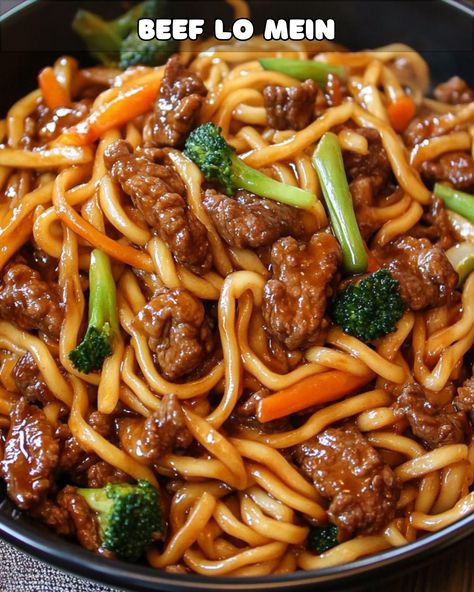 Savory Beef Lo Mein: A Takeout Favorite Made at Home – Foodyhealthylife Spicy Beef Noodle Bowl, Beef Lo Main, Homemade Beef Lo Mein, Authentic Lo Mein Recipe, Lomein Noodle Recipes, Steak Lo Mein, Low Mein Recipe, Beef And Broccoli Lo Mein, Lomein Recipes