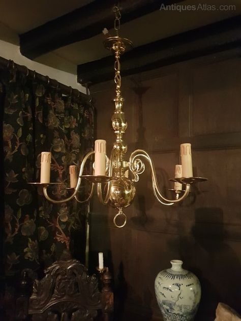 Flemish Chandeliers Brass Antique Chandelier, Chandelier Old Fashioned, Dark Academia Light Fixture, Captains Cabin, Scottish Country House, Antique Chandelier Vintage Chandeliers, Inspector Calls, 6 Light Chandelier, Hanging Chandelier