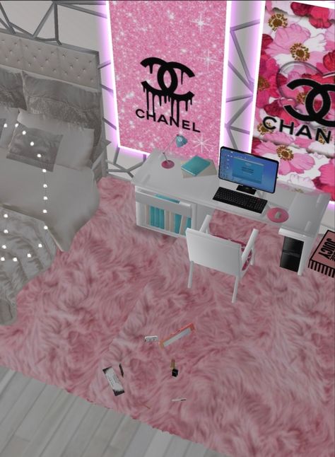 Imvu Backgrounds Bedroom, Imvu House, Cute Shellac Nails, Imvu Backgrounds Aesthetic, Imvu Room, Backgrounds Bedroom, Imvu Backgrounds, Chanel Room, Insta Pfp