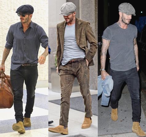 Ivy Cap Men Outfit, David Beckham Outfit, David Beckham Style Outfits, David Beckham Style, Beckham Style, Cowgirl Style Outfits, Mens Hats Fashion, Mens Hat, Dad Fashion