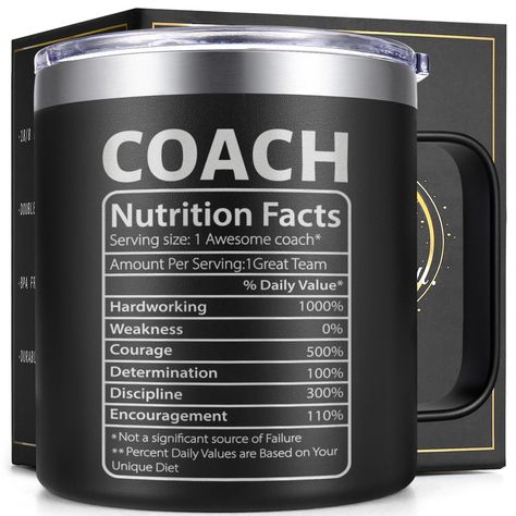 PRICES MAY VARY. COACH GIFTS: To honor your coach dedication, giving your coach a special coach gifts. Choosing our coach insulated coffee mug, that must be the best coach gifts, basketball coach gifts, football coach gifts, soccer coach gifts, softball coach gifts, coach appreciation gifts, coach birthday gifts, coach Christmas gifts. HIGH-QUALITY MATERIAL: Made of 18/8 of 304 high-quality stainless steel, the coach gifts insulated coffee mug is unbreakable and easy to clean. DOUBLE WALL VACUUM Gift For Football Coach, Football Team Gift Ideas, Senior Gift Ideas High School Sports, Coach Gifts Softball, Coach Gifts Football, Soccer Coach Gift Ideas, Football Coach Gift Ideas, Coach Gifts Soccer, Coach Christmas Gifts