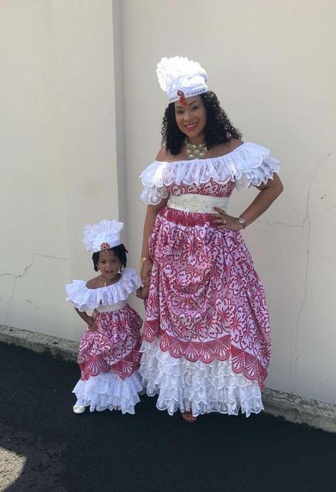 West Indies Style, Caribbean Fashion, Jamaican Culture, Culture Day, African Men, Traditional Clothing, Traditional Dresses, Crochet Dress, Traditional Outfits