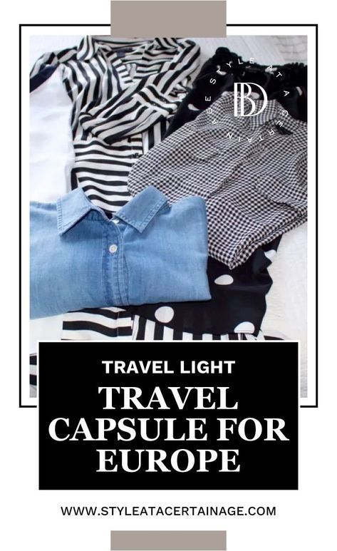 Travel Capsule Wardrobe For Over 60, Carry On Capsule Wardrobe Summer Europe, Black And White Capsule Wardrobe Summer, Summer Europe Travel Outfits Midsize, Black Capsule Wardrobe Summer, Black And White Travel Capsule Wardrobe, Minimalist Travel Wardrobe Summer, Black And White Travel Outfits, Travel Capsule Wardrobe Spring Italy