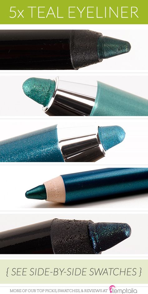 Teal Eyeliner, Teal Eyes, Green Smokey Eye, Milani Cosmetics, Simple Eyeliner, Tarina Tarantino, Fall Beauty, Best Eyeliner, Marc Jacobs Beauty