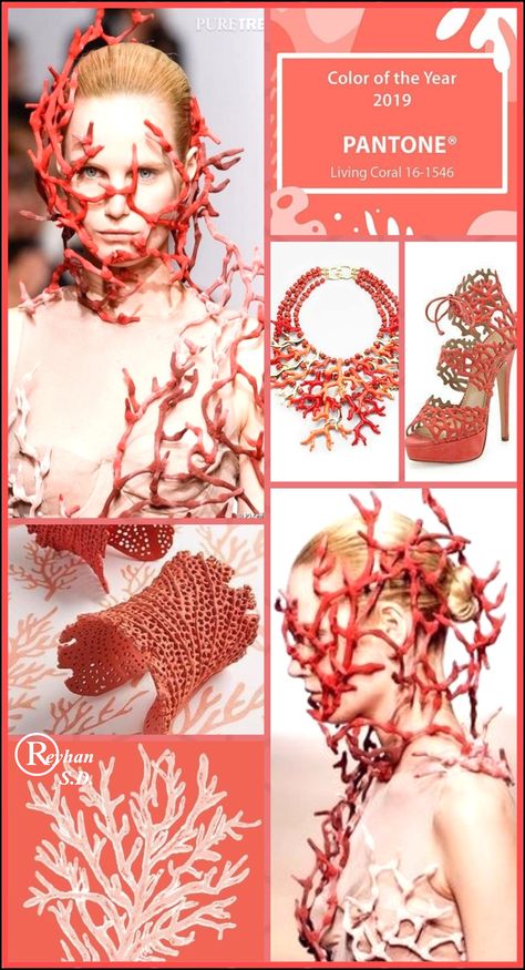 Coral Fashion Design, Coral Inspired Fashion, Coral Photoshoot, Spring Editorial, Coral Pantone, Trendy Spring Fashion, Coral Fashion, Colour Fashion, 포트폴리오 레이아웃