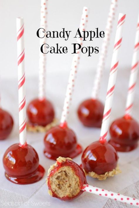 Candy Apple Cake Popsgoodhousemag Candy Apple Cake, Brownie Cake Pops, Apple Cake Pops, Cake Ball, Cake Pop Recipe, Cookie Pops, Brownie Cake, Cake Balls, Köstliche Desserts