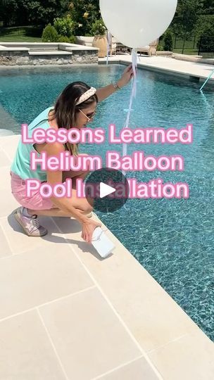 14K views · 797 reactions | Lessons learned from a helium balloon pool installation 🎈We loved the final look for this 50th birthday poolside party 🎉🍾💖 Let us know if you have any other questions about this setup!! 

#poolparty #birthdayparty #partyplanner #partydecorations #balloondecor #partyideas #partyinspiration #balloonstylist #balloons #event #eventplanner #hostess | Party Hop 🎉 Balloons 🎈 | partyhopshop · Original audio Balloons In Pool Decor, Balloons In Pool, Pool Balloons, Poolside Party, Party Setup, Pool Installation, Pool Decor, Water Balloons, Saltwater Pool