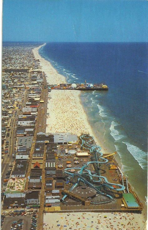 Seaside Heights circa early to mid 80's Seaside Park Nj, Seaside Heights Nj, New Jersey Beaches, Seaside Park, Seaside Heights, American Flag Wallpaper, Jersey Girl, Jersey Shore, New Jersey