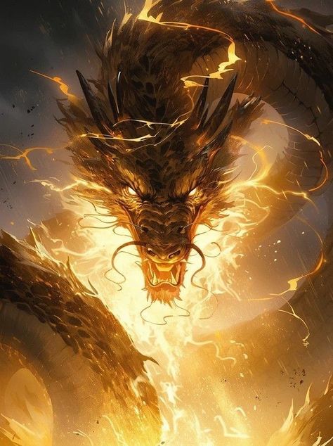 Fantasy Dragon Art, Lightning Dragon, Dragon Head Tattoo, Elemental Dragons, Twin Flame Art, Breathing Fire, Mythical Monsters, Devian Art, Dragon Artwork Fantasy