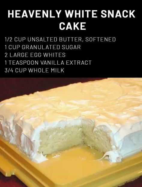 Heavenly White Snack Cake Recipe, Heavenly White Cake, Heavenly White Snack Cake, Hostess Snack Cakes, Whipped Buttercream Frosting, Snack Cake Recipe, Hostess Snacks, Whipped Buttercream, Homemade Buttercream Frosting