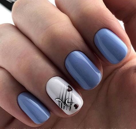 Music Note Nails, Music Nails, Gel Nail Art Designs, Spring Nail Colors, New Nail Art, Trendy Nail Design, Nail Art Tutorial, Gel Nail Art, Creative Nails