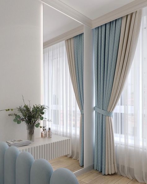 Mint Green Room, Luxury Curtains Living Room, Diy Headboard Ideas, Baby Room Curtains, Curtains Living Room Modern, Accent Wall Ideas, Headboard Ideas, Latest Living Room Designs, Living Room Decor Curtains