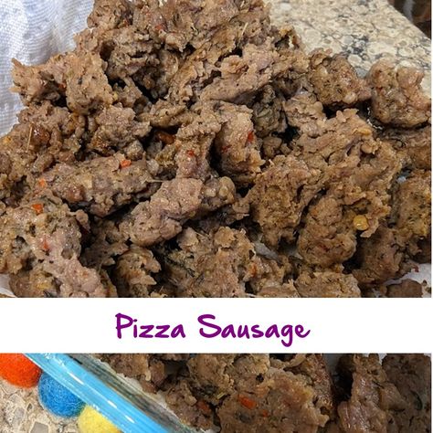 Sausage For Pizza, Sausage Pizza Recipe, Pizza Sausage, Italian Sausage Pizza, Homemade Italian Pizza, Pizza Spices, Homemade Italian Sausage, Sausage Seasoning, Italian Tomato Sauce