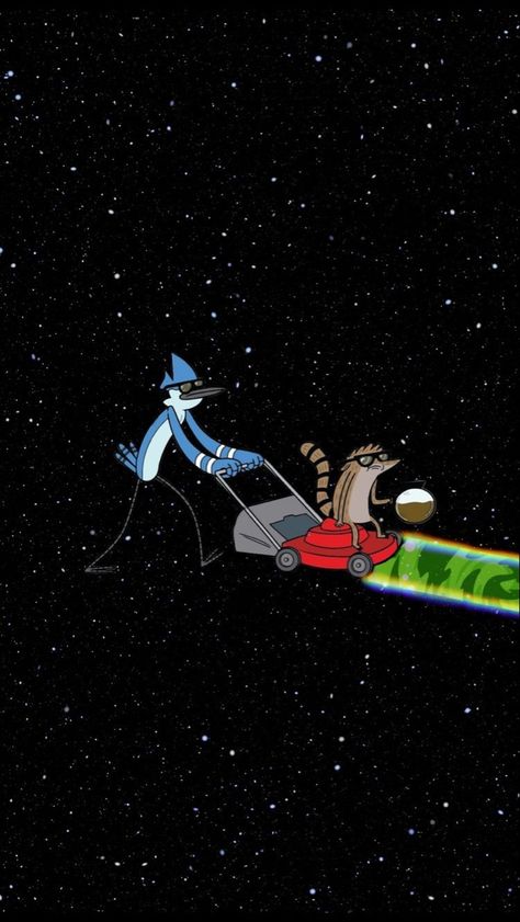 Regular Show Wallpapers Aesthetic, Regular Show Aesthetic, Wallpapers Cool, Calm Music, Relaxing Meditation, Adventure Time Wallpaper, Wallpapers Cartoon, Space Phone Wallpaper, Regular Show