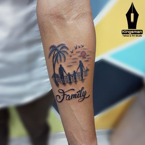 Tattoos For Family, Tattoos Family, Name Tattoo On Hand, Family Tattoo Ideas, Hexagon Tattoo, Family Tattoos For Men, Tattoo Family, Family Tattoo Designs