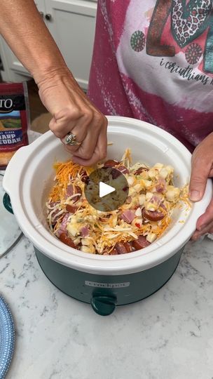 Frozen Diced Potatoes Recipes Dinners, Loaded Potato Dinner, Beef Summer Sausage, Potatoes Crockpot, Chicken With Herbs, Charles Parks, Loaded Potatoes, Crock Pot Potatoes, Baked Potato Casserole