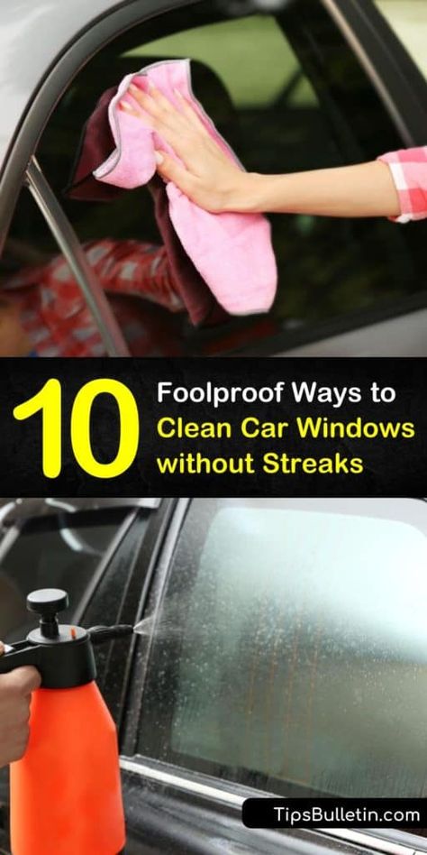 Clean Car Windows Inside, How To Clean Car, Clean Car Windshield, Car Survival, Cleaning Car Windows, Diy Car Cleaning, Homemade Glass Cleaner, Car Window Cleaner, Vinegar And Baking Soda