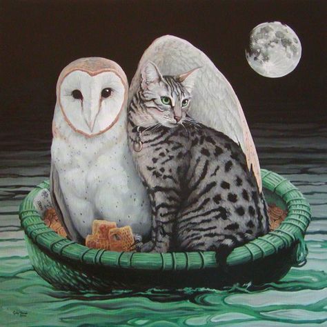 The Owl And The Pussycat, Owl And The Pussycat, Edward Lear, Hey Diddle Diddle, Jackdaw, Forest Friends, Moon Glow, The Boat, Beautiful Wall Art