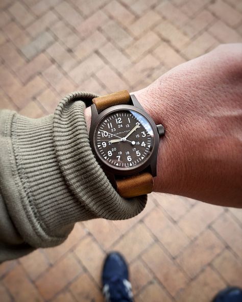 Hamilton Khaki Field, Hamilton Khaki, Field Watches, Latest Watches, Watch Review, Nato Strap, Dive Watches, Dark Brown Leather, Luxury Watches For Men