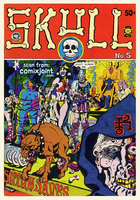 Skull Comics #5 at Comixjoint.com Greg Irons, Rich Corben, Milton Caniff, Charles Burns, Jean Auguste Dominique Ingres, Jim Steranko, Jim Starlin, Underground Comics, Underground Comix