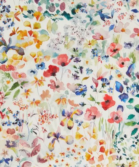 Liberty Fabrics - Felda Tana Lawn™ Cotton Poppies And Daisies, Mens Advent Calendar, Watercolour Flower, Liberty Fabrics, Liberty Of London Fabric, Beauty Advent Calendar, Kids Fashion Dress, Meadow Flowers, Liberty Print